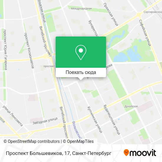 Карта Проспект Большевиков, 17