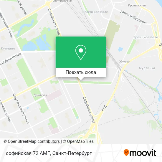 Карта софийская 72 АМГ
