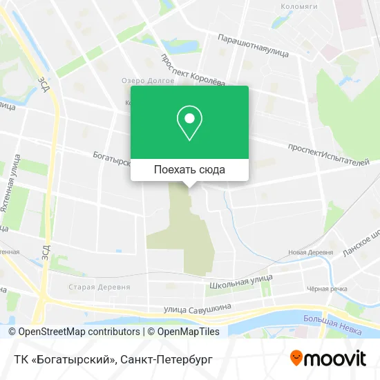 Карта ТК «Богатырский»