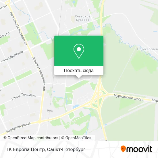 Карта ТК Европа Центр
