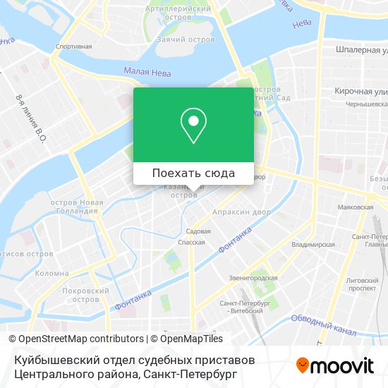 Карта Куйбышевский отдел судебных приставов Центрального района