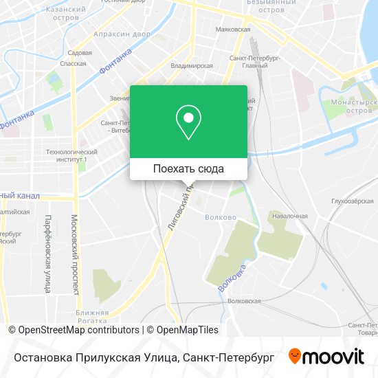 Карта Остановка Прилукская Улица