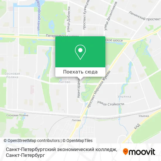 Карта Санкт-Петербургский экономический колледж