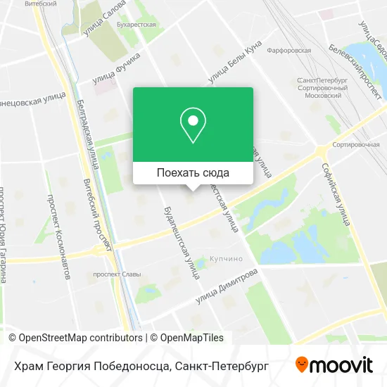 Карта Храм Георгия Победоносца