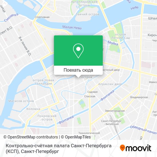 Карта Контрольно-счётная палата Санкт-Петербурга (КСП)