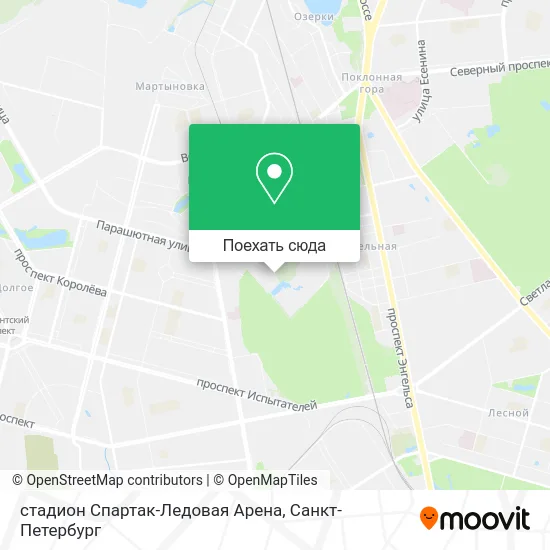 Карта стадион Спартак-Ледовая Арена