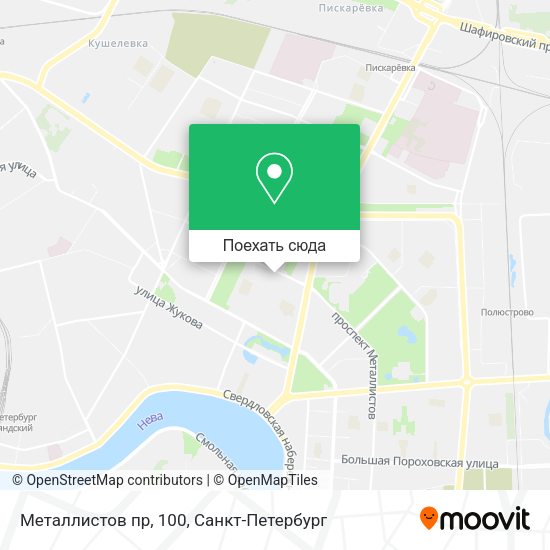 Карта Металлистов пр, 100