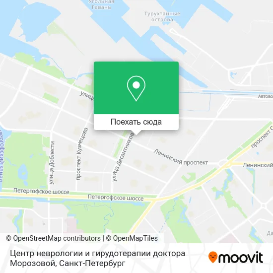 Карта Центр неврологии и гирудотерапии доктора Морозовой