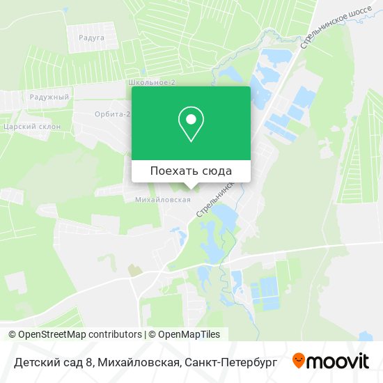 Карта Детский сад 8, Михайловская