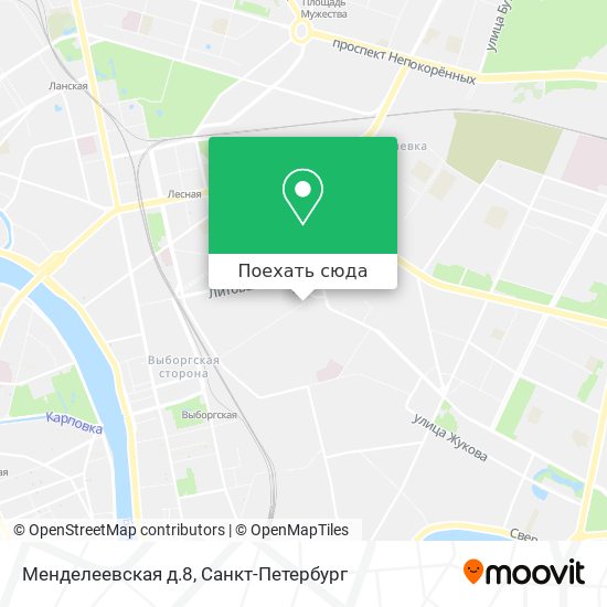 Карта Менделеевская д.8