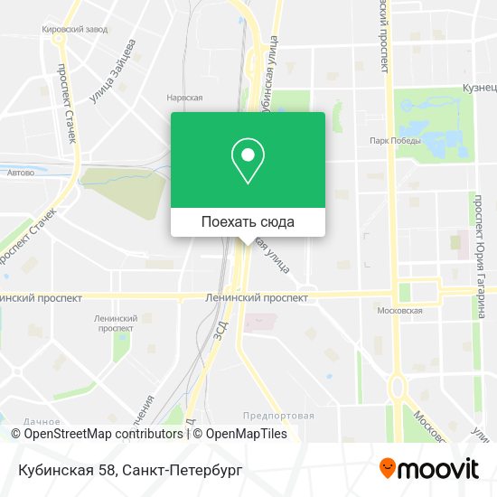Карта Кубинская 58
