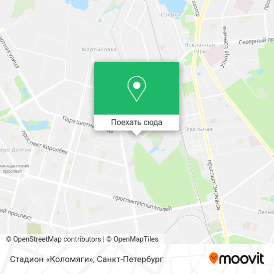 Карта Стадион «Коломяги»