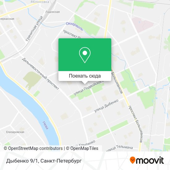 Карта Дыбенко 9/1