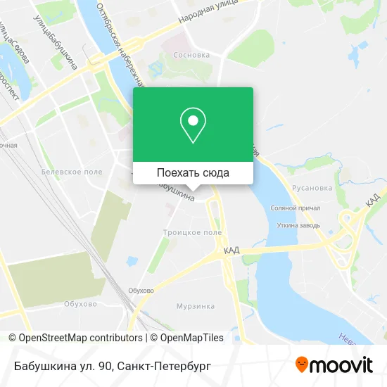 Карта Бабушкина ул. 90