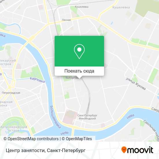 Карта Центр занятости
