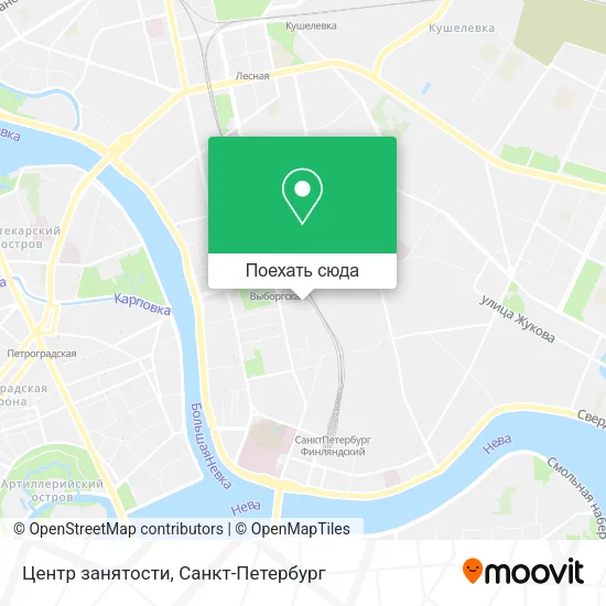 Карта Центр занятости