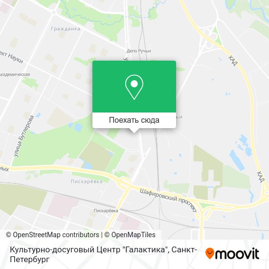 Карта Культурно-досуговый Центр "Галактика"
