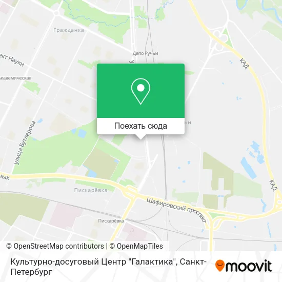 Карта Культурно-досуговый Центр "Галактика"