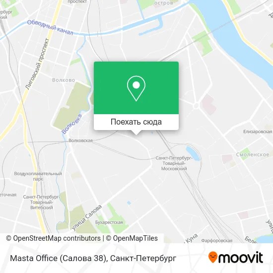 Карта Masta Office (Салова 38)