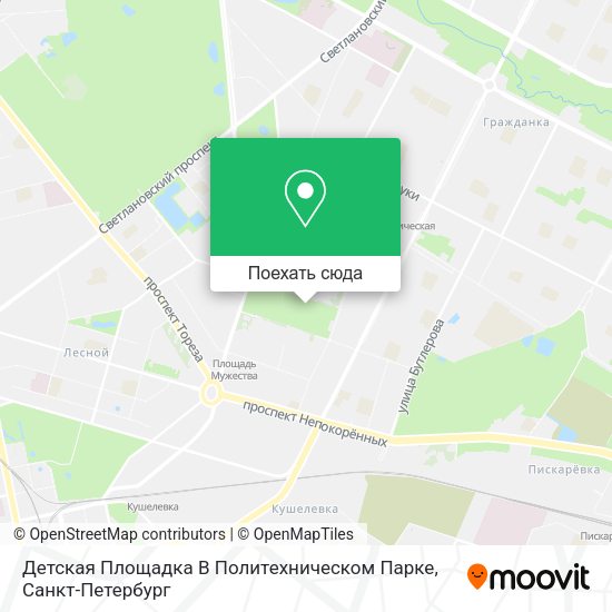 Карта Детская Площадка В Политехническом Парке