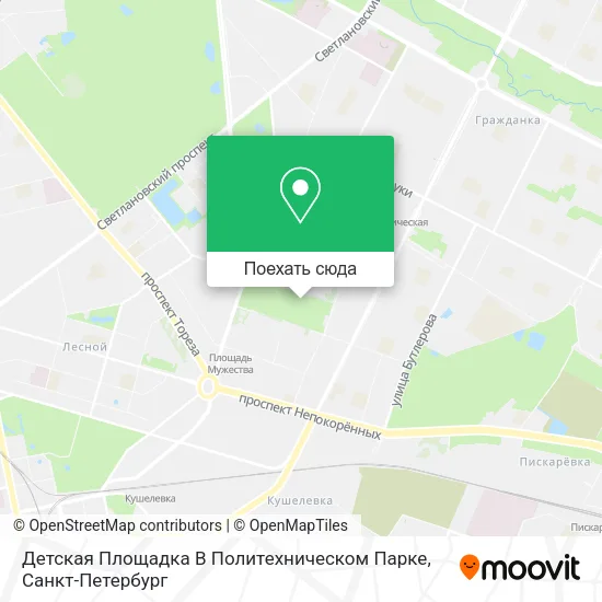 Карта Детская Площадка В Политехническом Парке