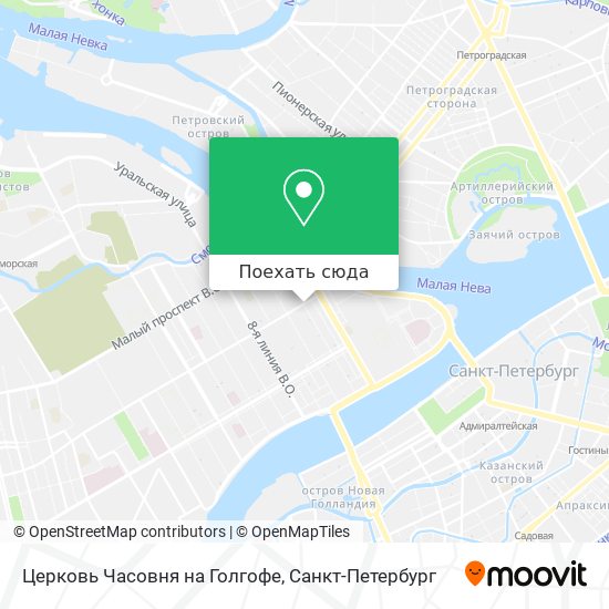 Карта Церковь Часовня на Голгофе