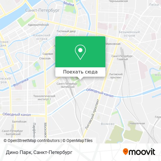 Карта Дино Парк