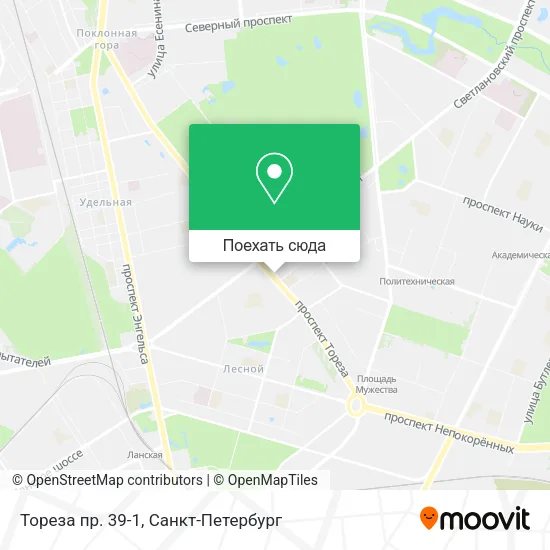 Карта Тореза пр. 39-1