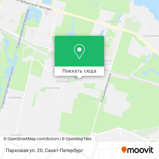 Карта Парковая ул. 20