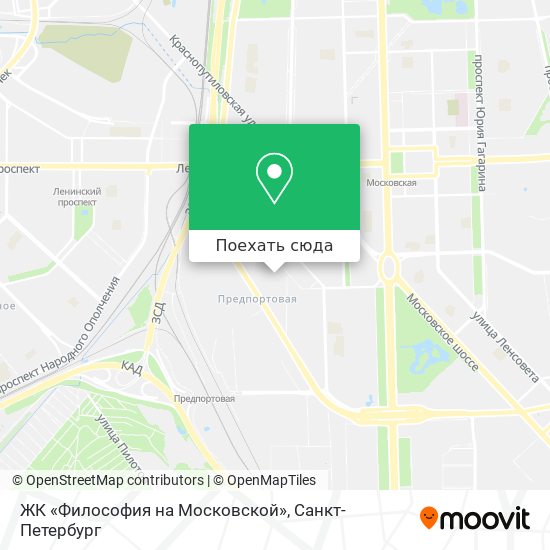 Карта ЖК «Философия на Московской»