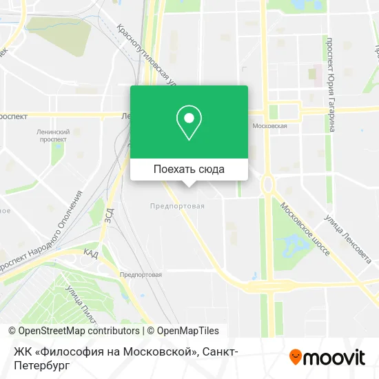 Карта ЖК «Философия на Московской»
