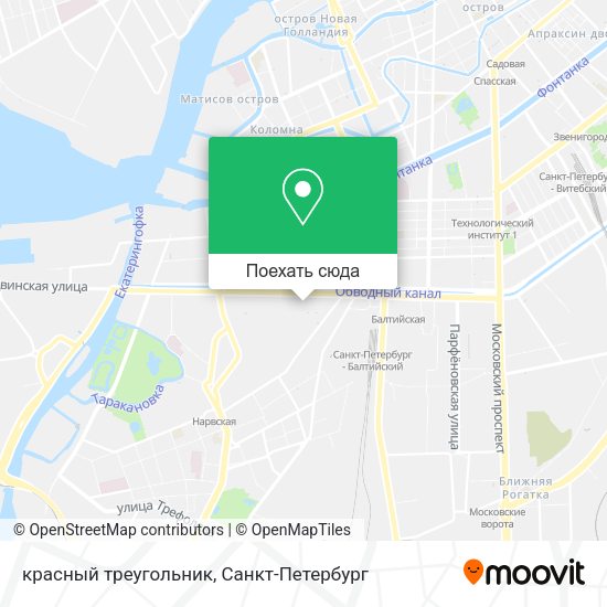 Карта красный треугольник