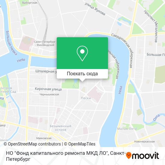 Карта НО "Фонд капитального ремонта МКД ЛО"
