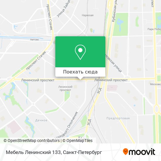 Карта Мебель Ленинский 133