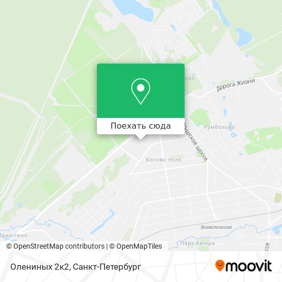 Карта Олениных 2к2