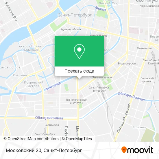 Карта Московский 20