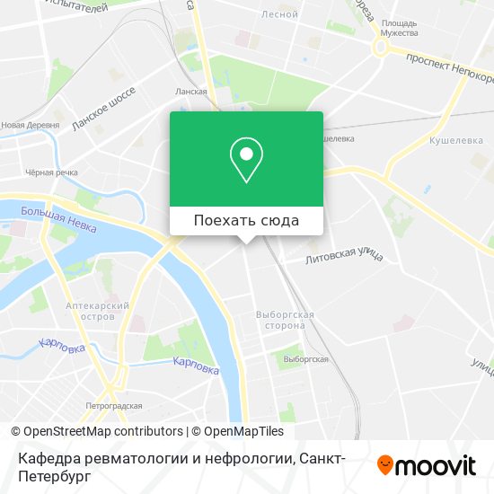 Карта Кафедра ревматологии и нефрологии