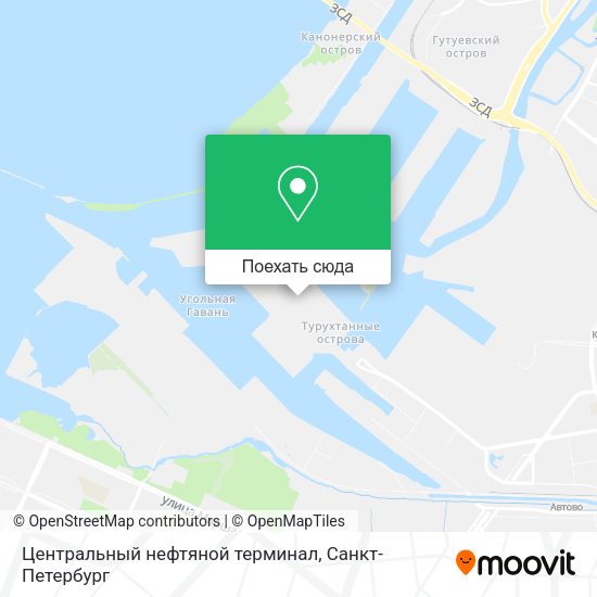 Карта Центральный нефтяной терминал