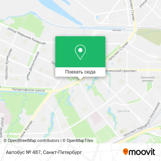 Карта Автобус № 487