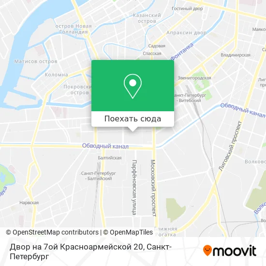 Карта Двор на 7ой Красноармейской 20
