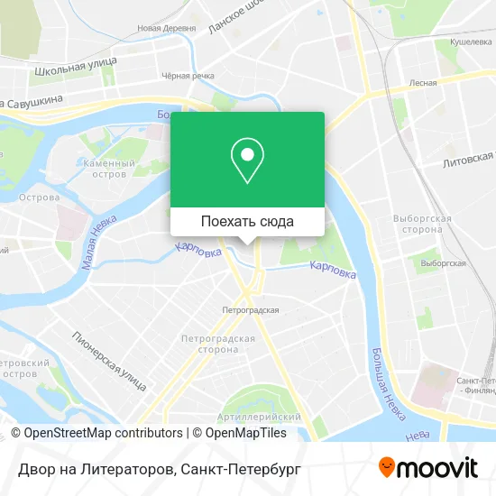 Карта Двор на Литераторов