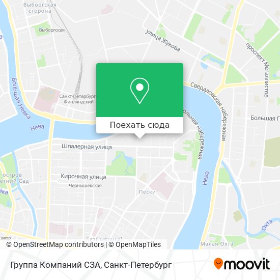 Карта Группа Компаний СЗА