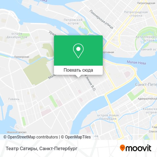 Карта Театр Сатиры