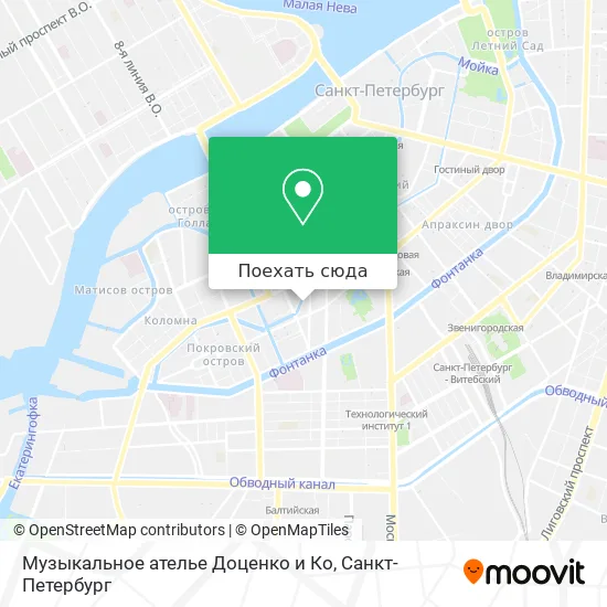 Карта Музыкальное ателье Доценко и Ко