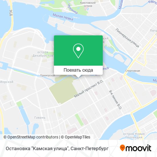Карта Остановка "Камская улица"