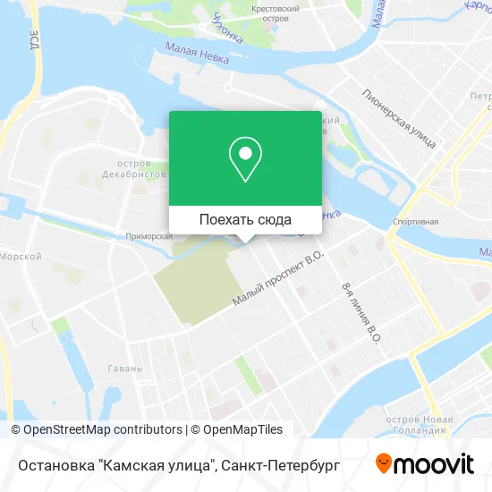Карта Остановка "Камская улица"
