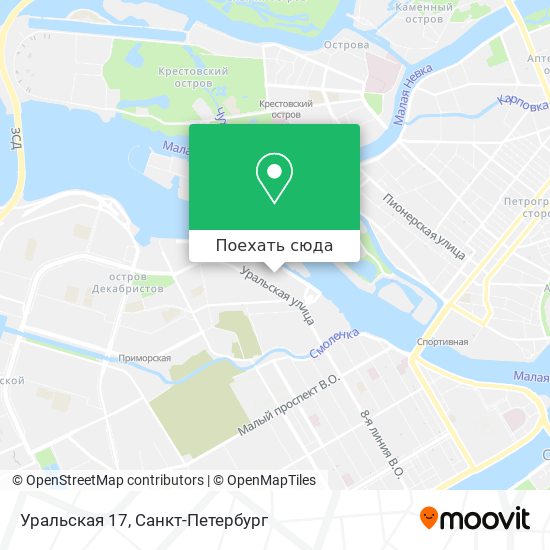 Карта Уральская 17