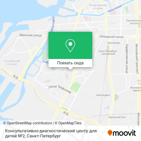 Карта Консультативно-диагностический центр для детей №2