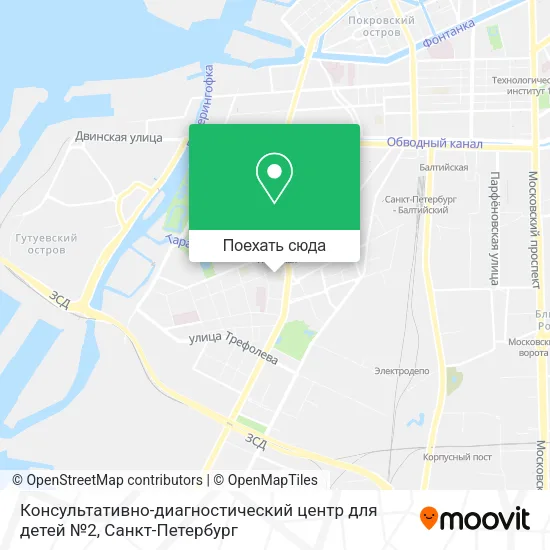 Карта Консультативно-диагностический центр для детей №2