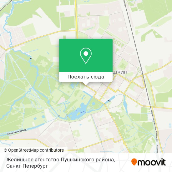 Карта Желищное агентство Пушкинского района